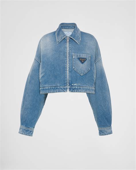 prada jeans jacket|prada denim jacket.